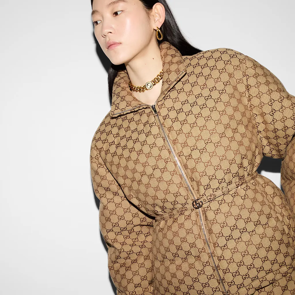 Gg Canvas Bomber Jacket