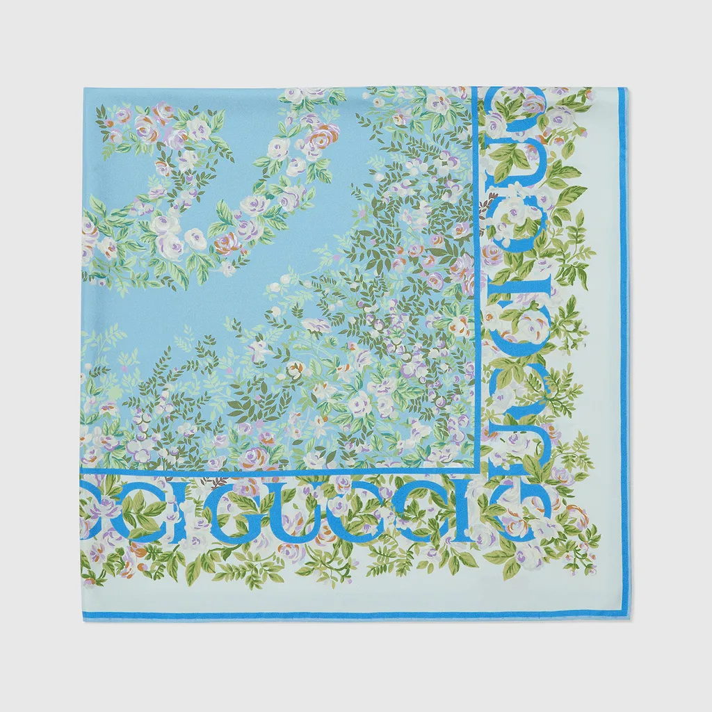 Printed Silk Carré