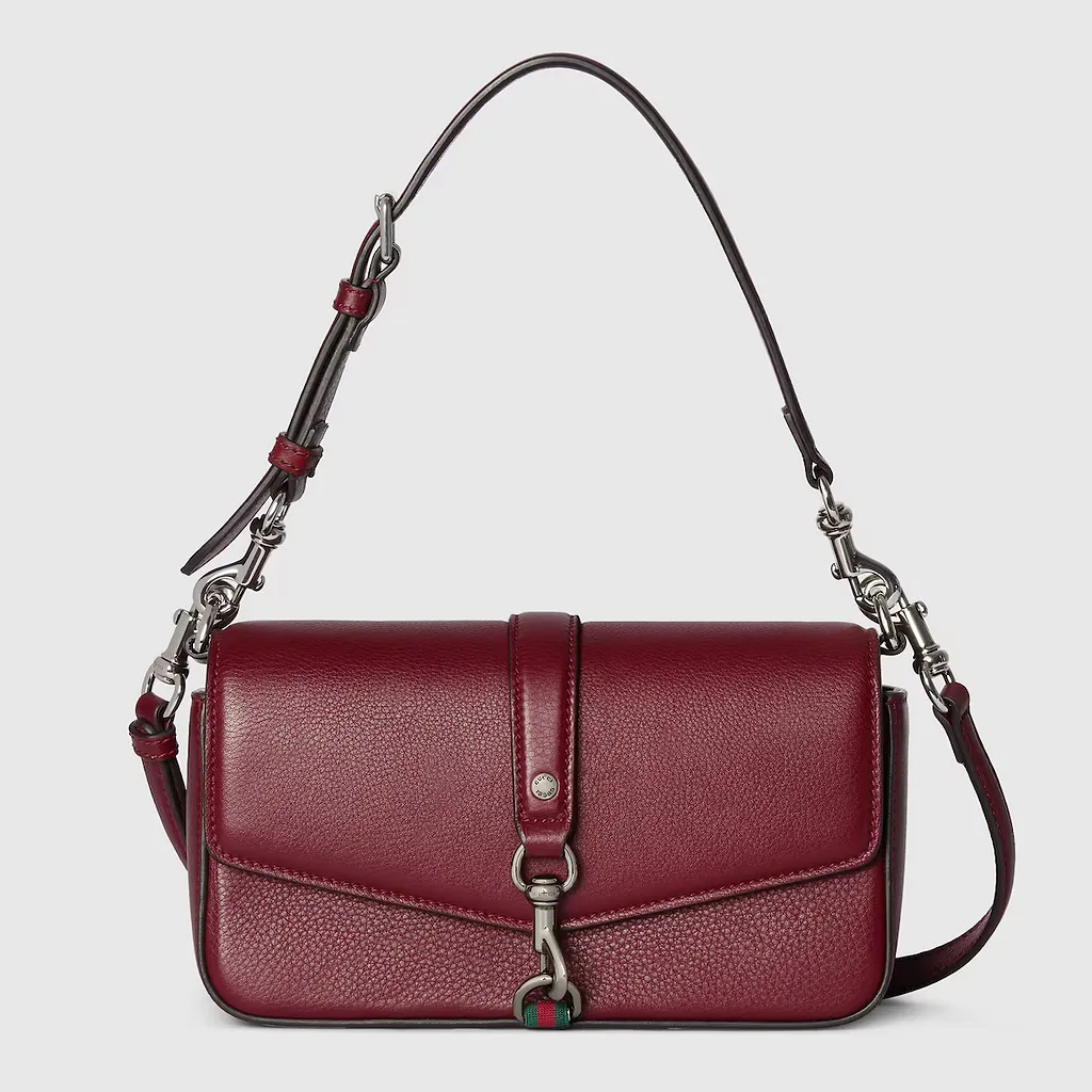 Small Crossbody Bag With Hook Closure