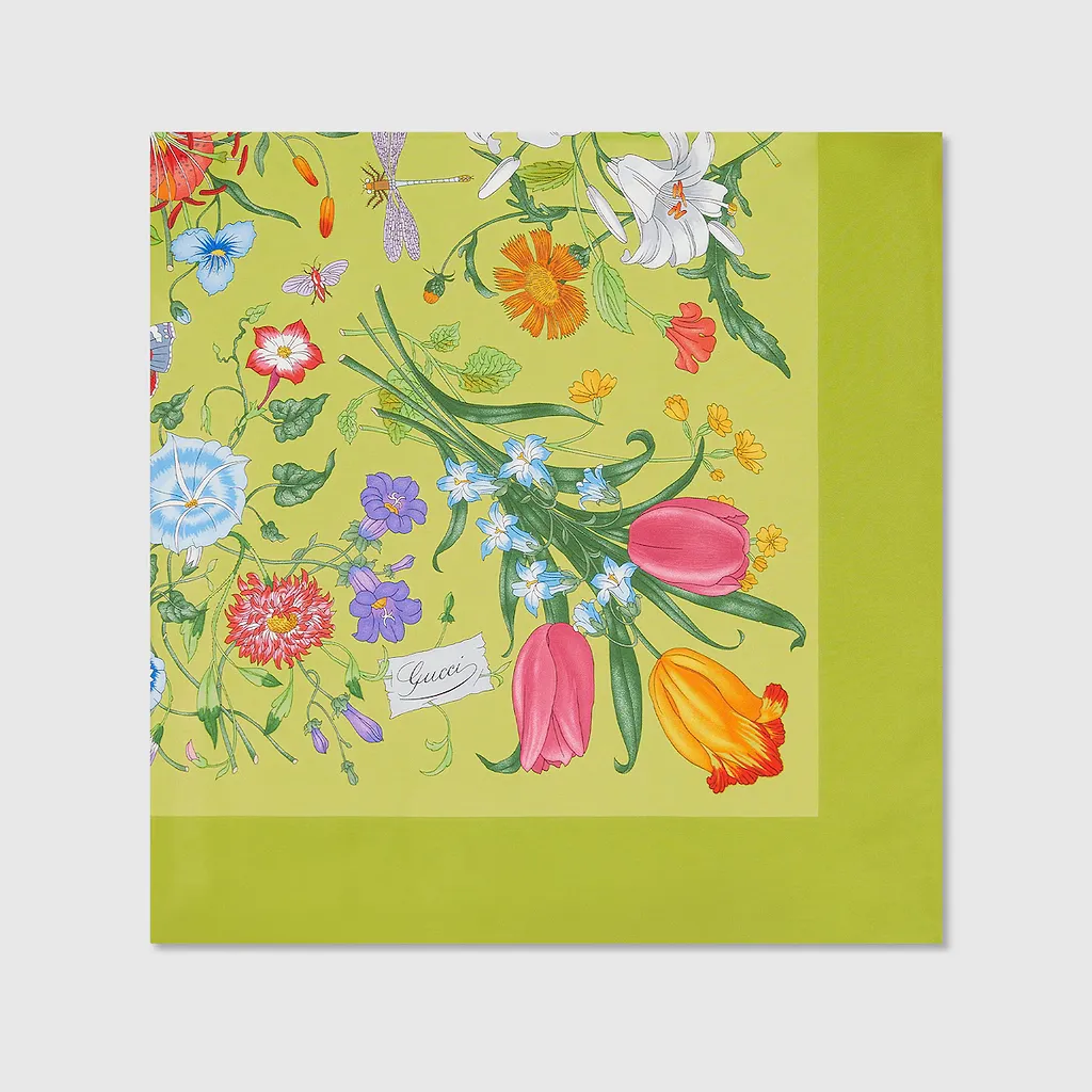 Printed Silk Twill Carré