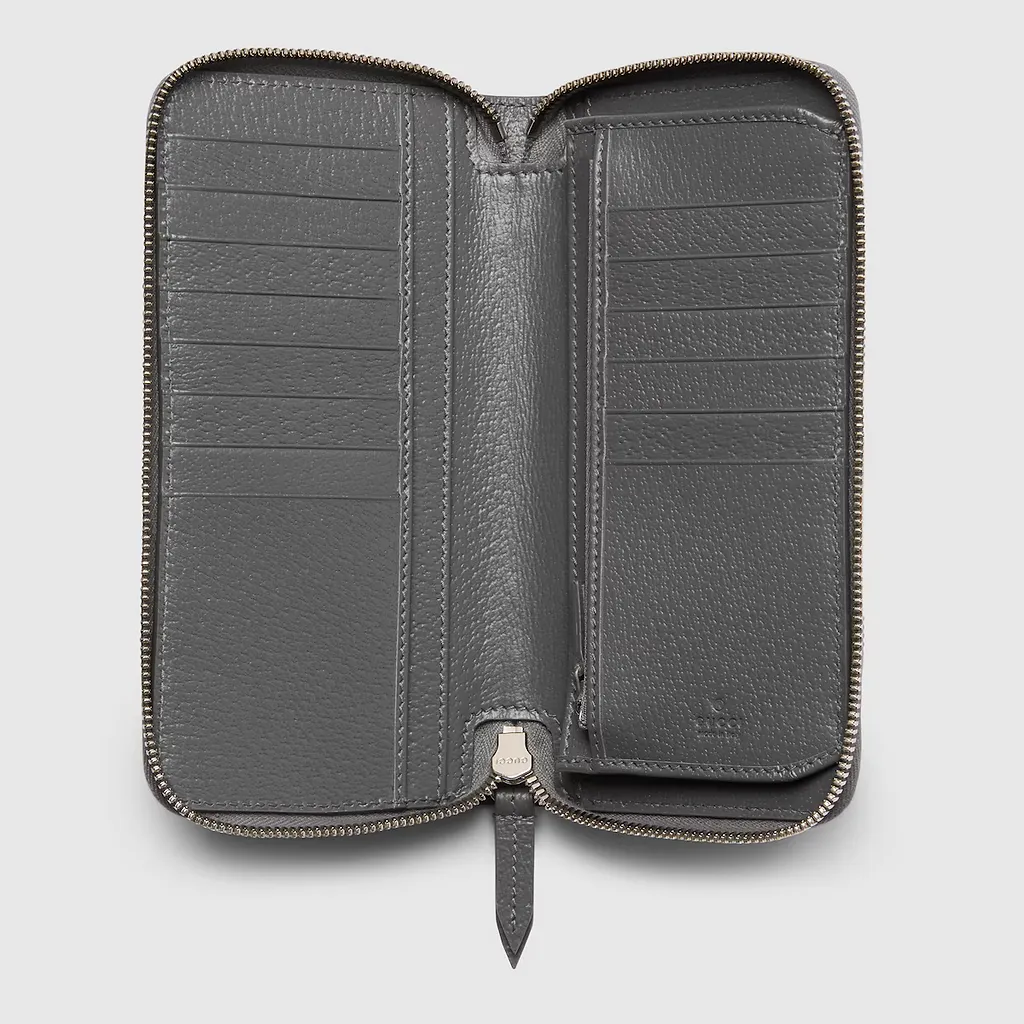 Bi-Colour Zip Around Wallet
