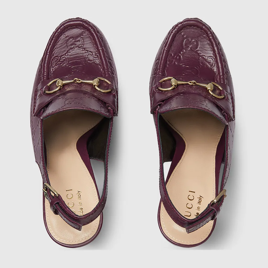 Horsebit Platform Loafer Slingback