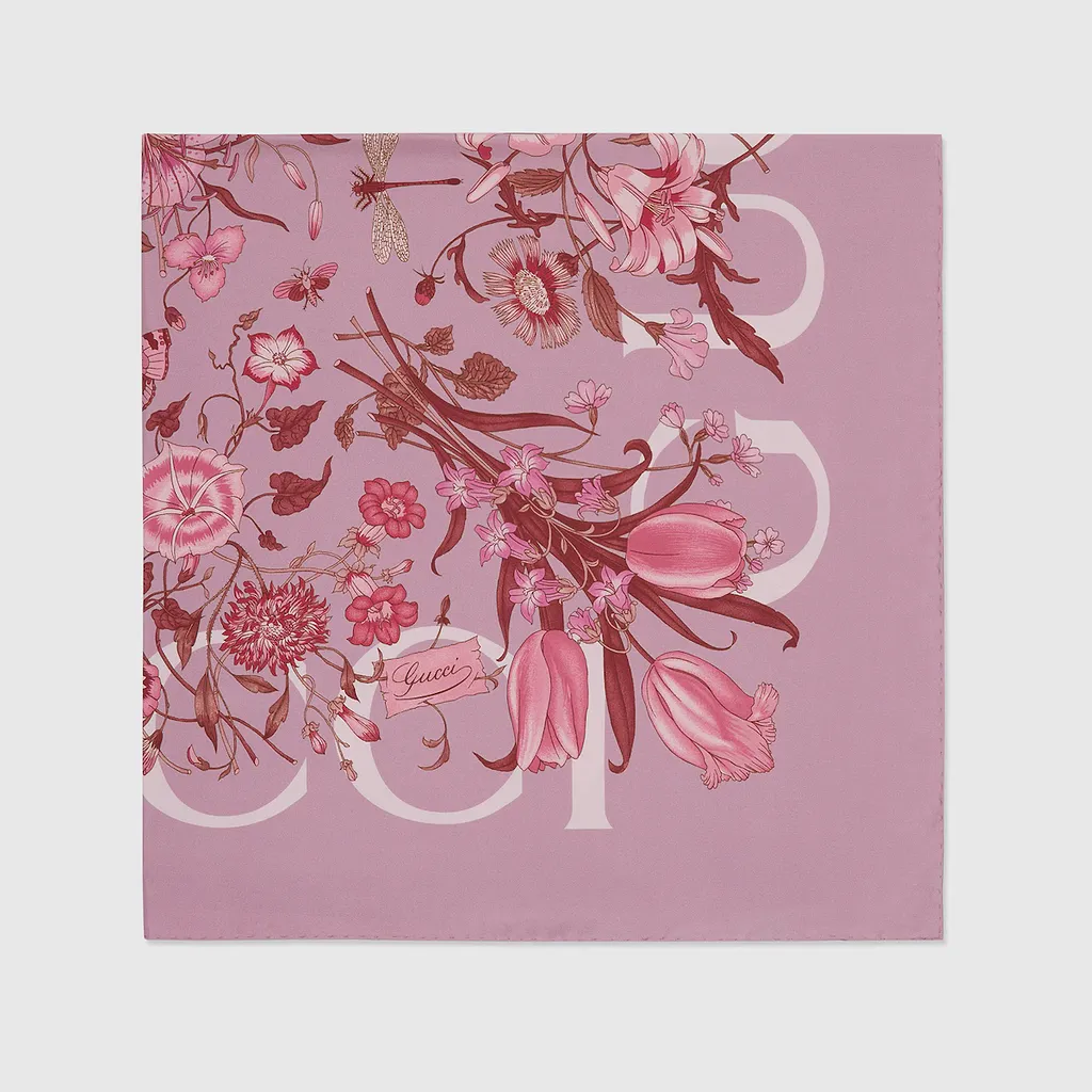 Printed Silk Carré