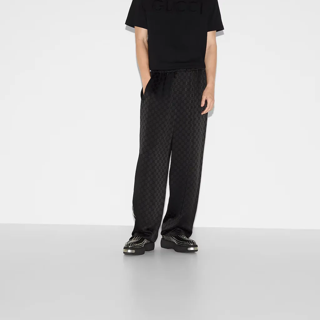 Gg Satin Jogging Trouser