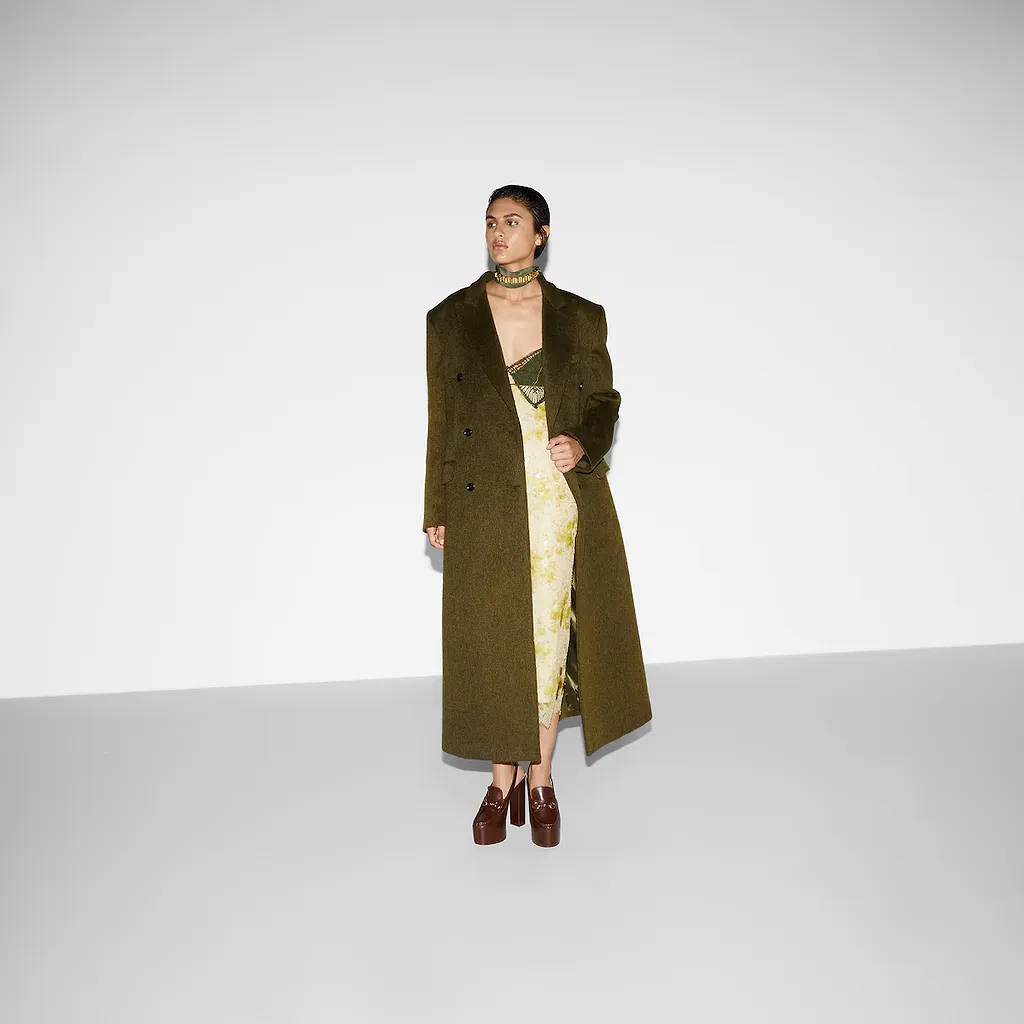 Wool Mohair Coat