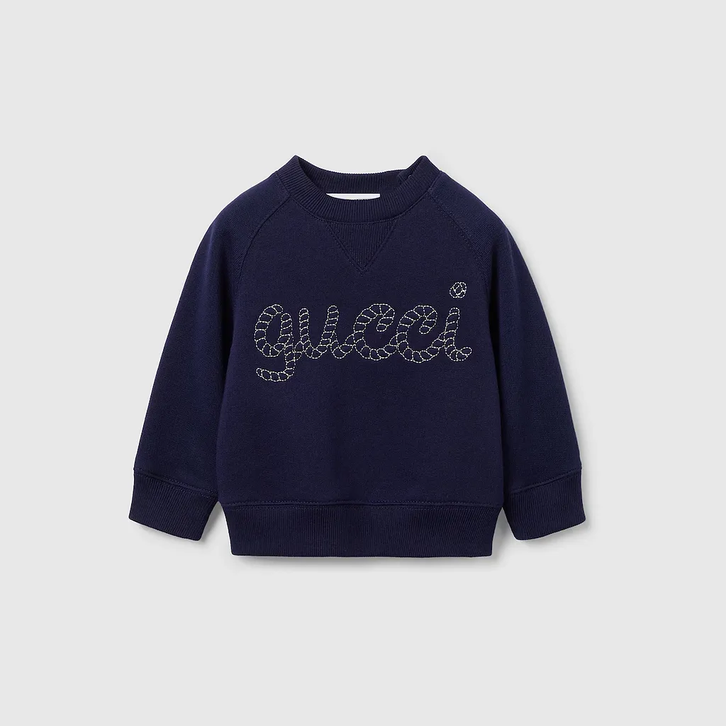 Baby Embroidered Cotton Sweatshirt