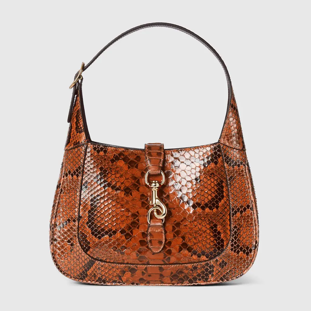 Gucci Jackie Small Python Shoulder Bag