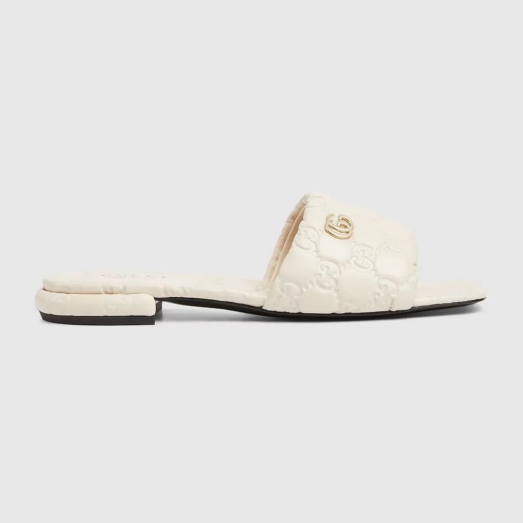 Slide Sandal With Double G