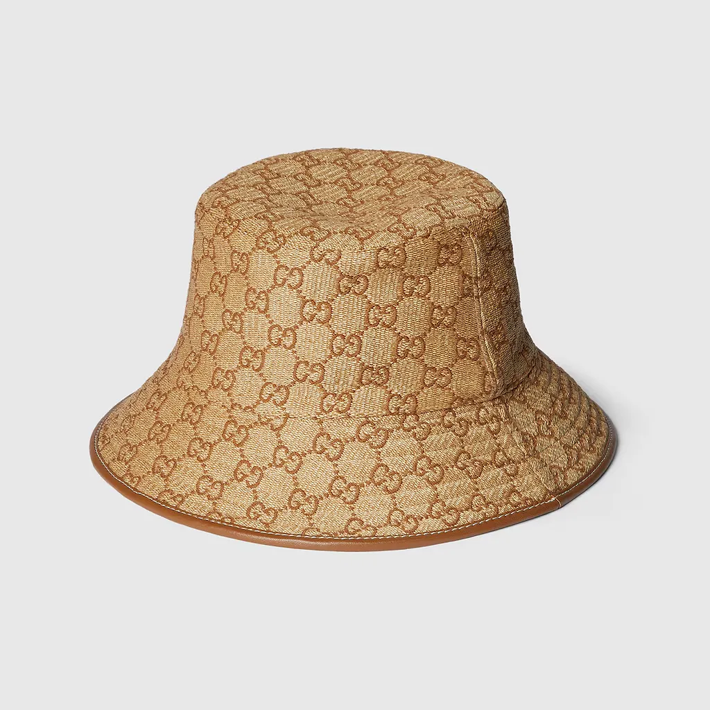 Gg Straw Bucket Hat