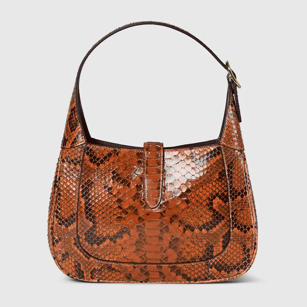 Gucci Jackie Small Python Shoulder Bag