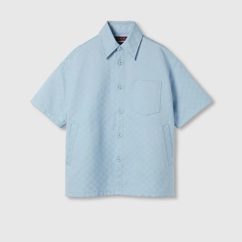 Oversize Gg Cotton Shirt