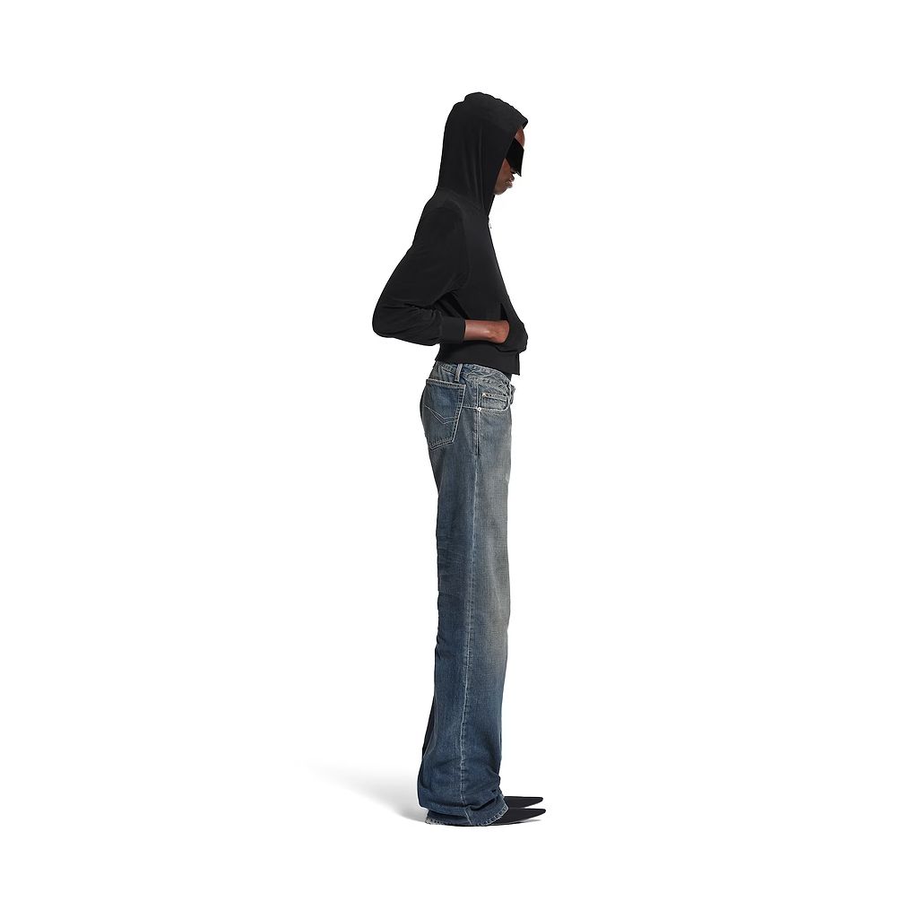 Fitted Low-Waist Pants