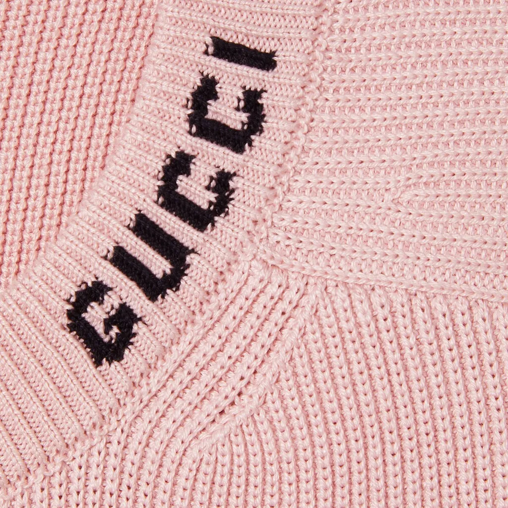 Silk Cotton Jumper With Intarsia