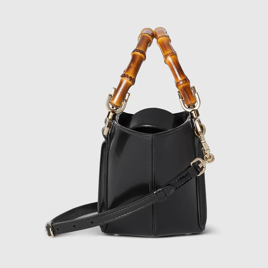 Mini Bamboo Top Handle Tote Bag