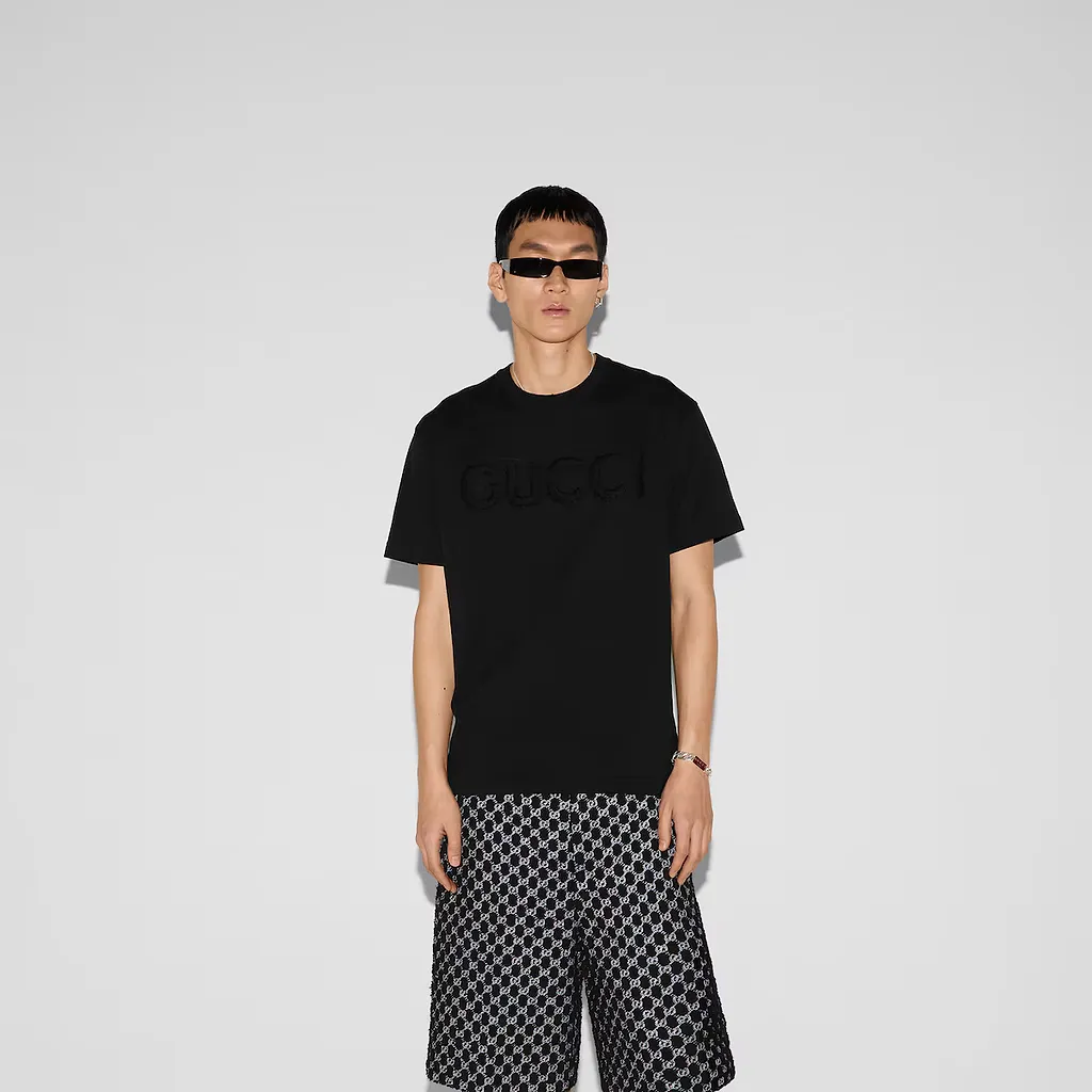 Cotton Jersey T-Shirt With Embroidery