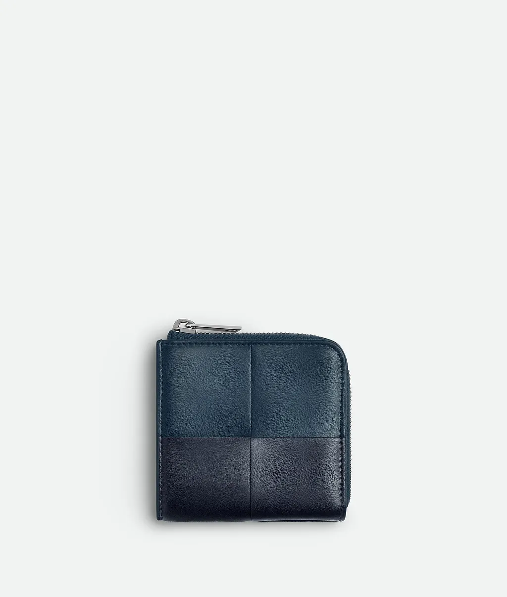 Cassette Square Compact Zip Around Wallet