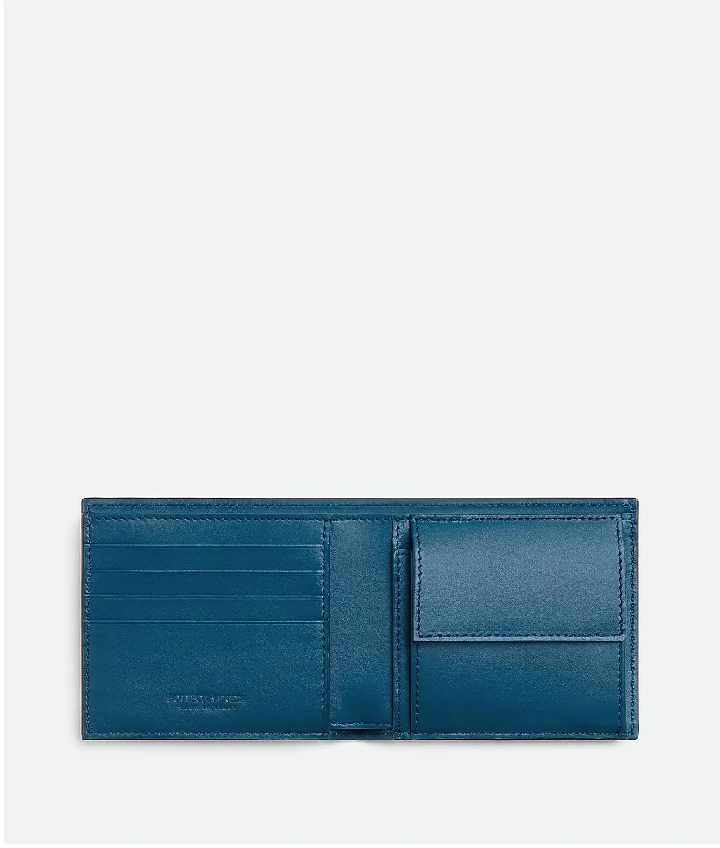 Intrecciato Bi-Fold Wallet With Coin Purse