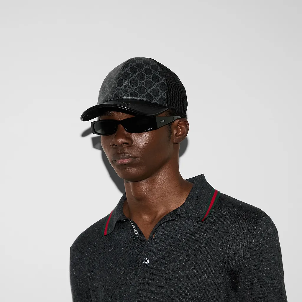 Gg Monogram Canvas Baseball Hat