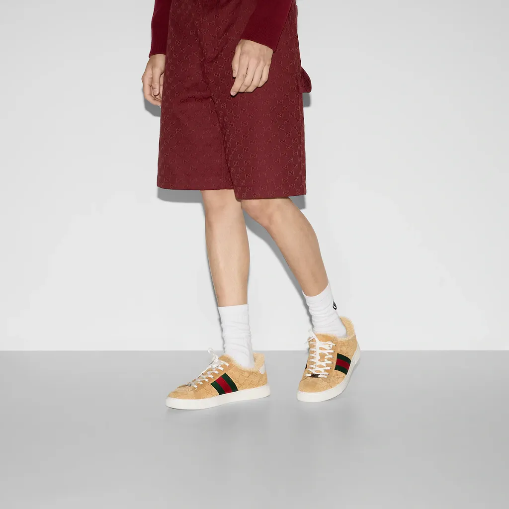 Gucci Ace Trainer With Web