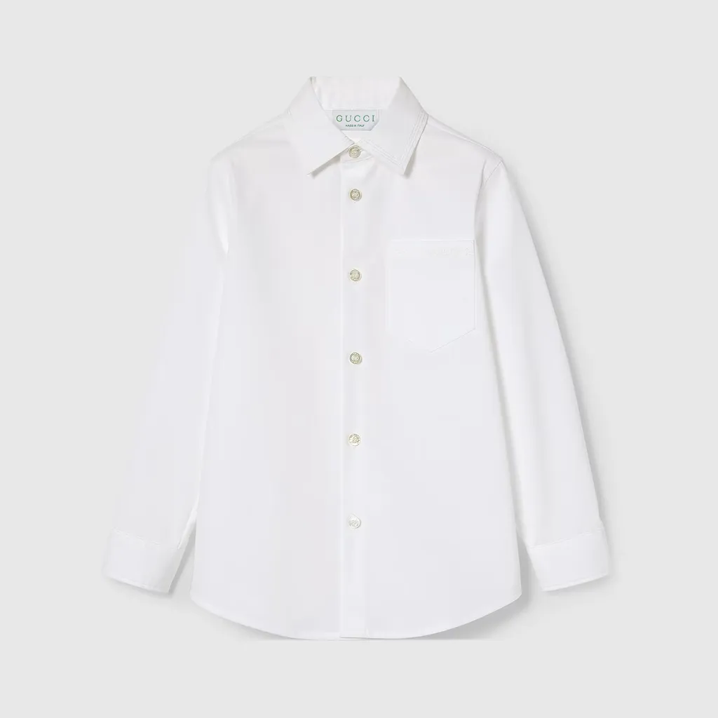 Children's Embroidered Cotton Shirt