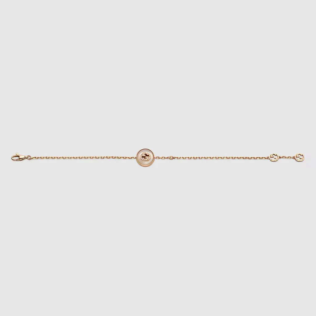 Gucci Interlocking Diamond 18K Bracelet