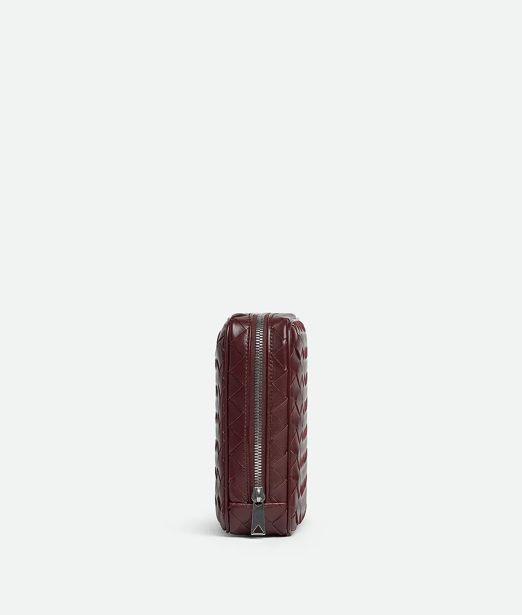 Intrecciato Medium Zipped Organizing Pouch
