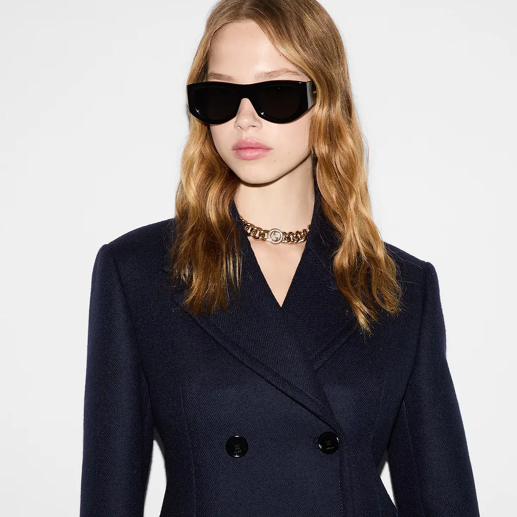 Embroidered Wool Coat