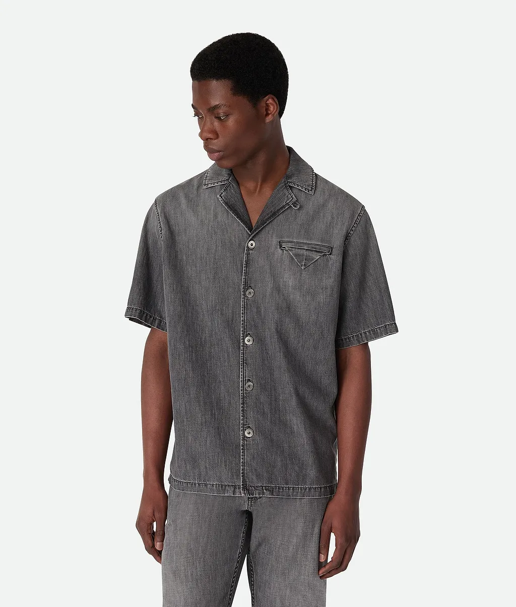 Vintage Black Denim Shirt