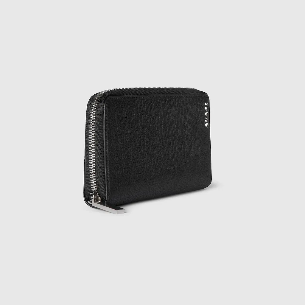 Zip Around Wallet With Gucci Script