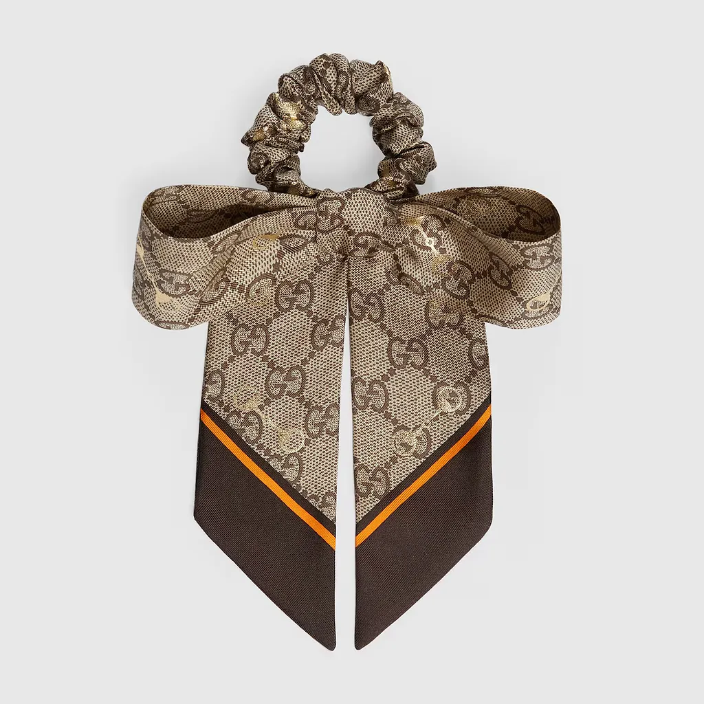 Silk Gg Scrunchie Set