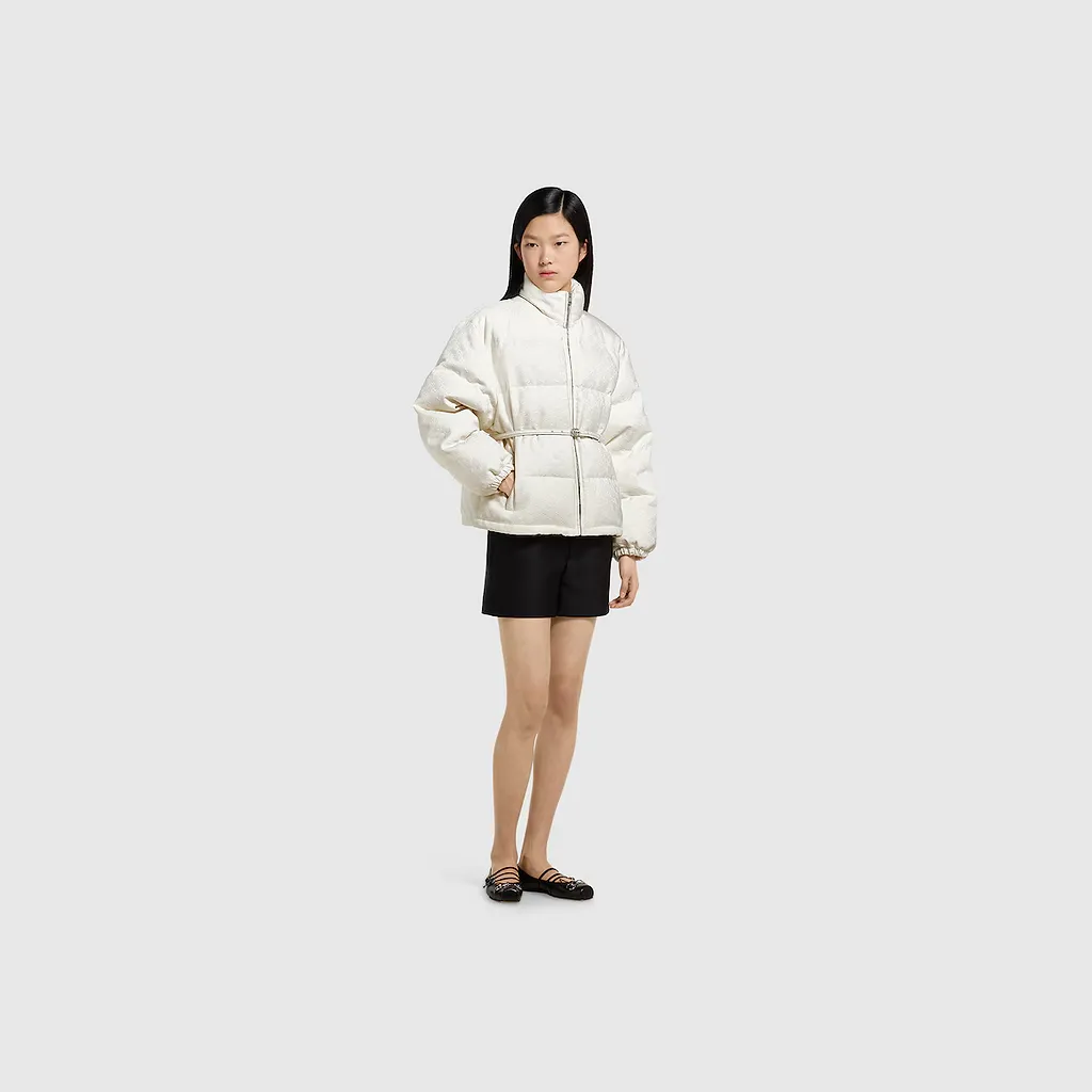 Gg Canvas Padded Bomber Jacket