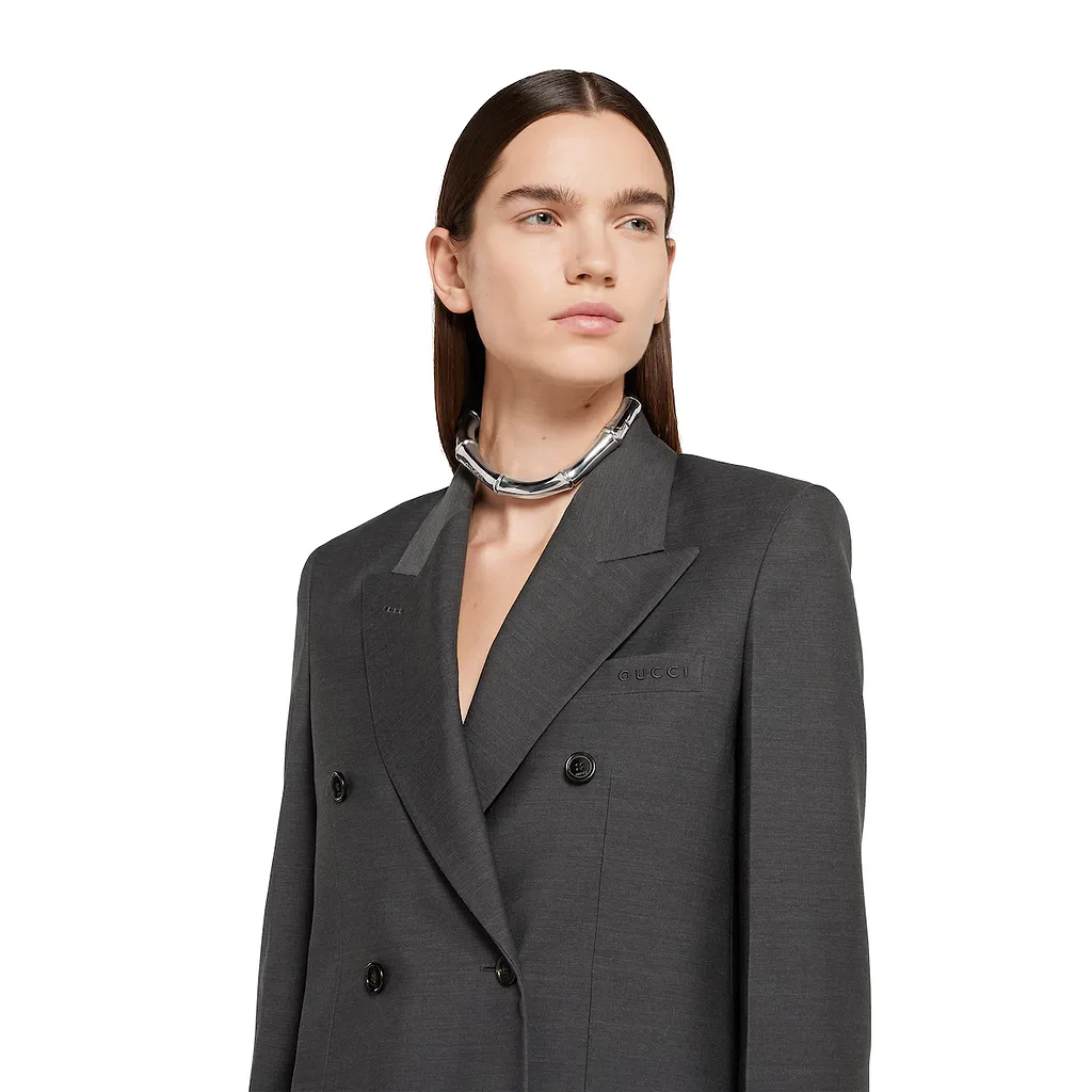Wool Double-Breasted Jacket