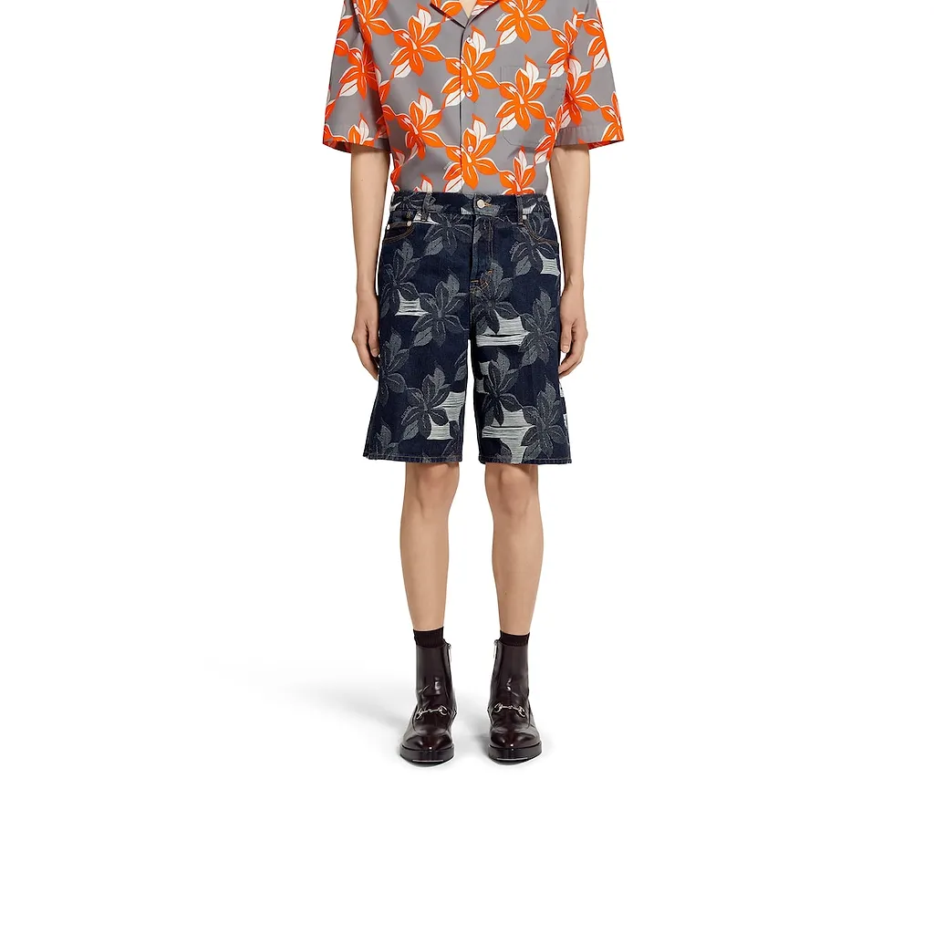 Denim Jacquard Pant