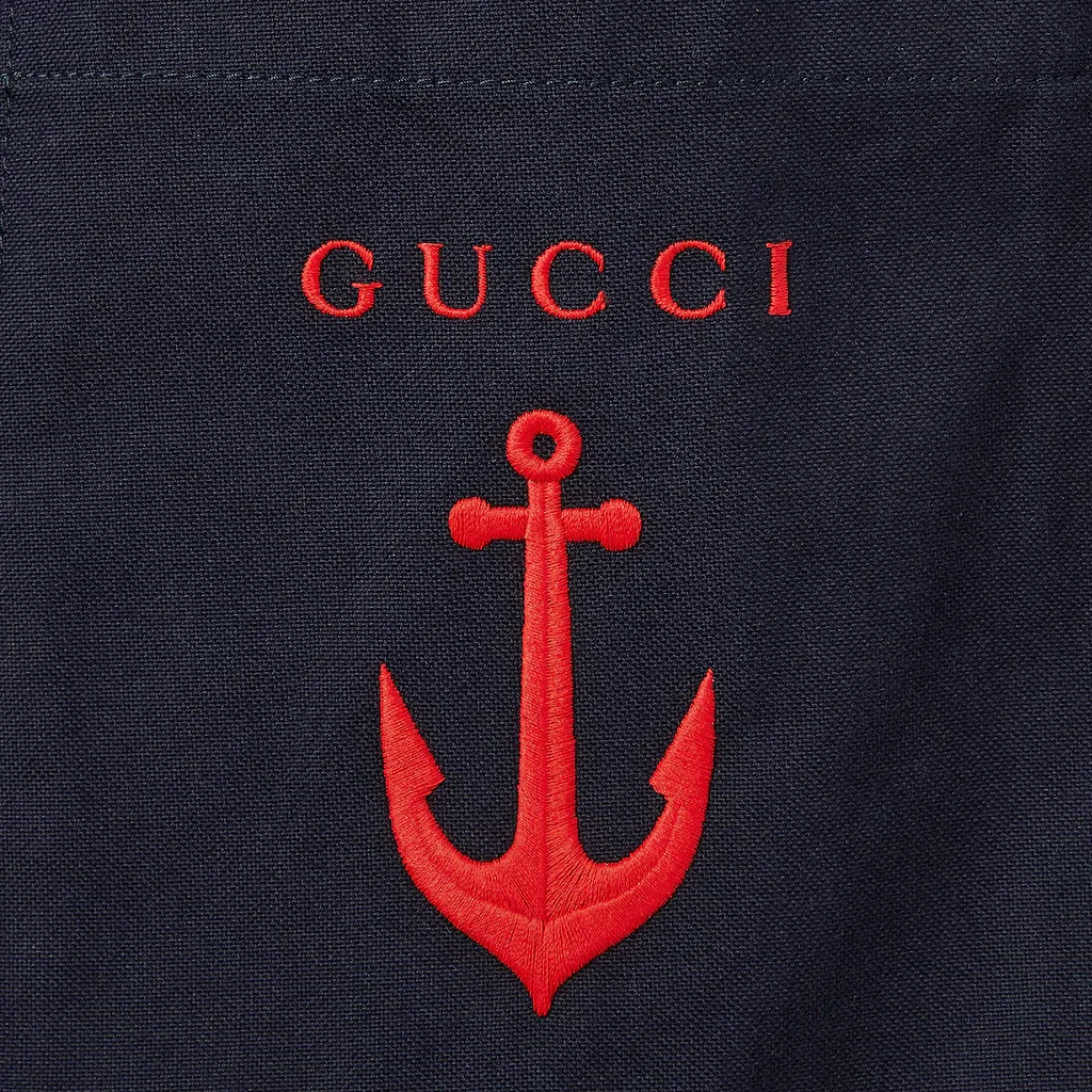Oxford Cotton Shorts With Embroidery