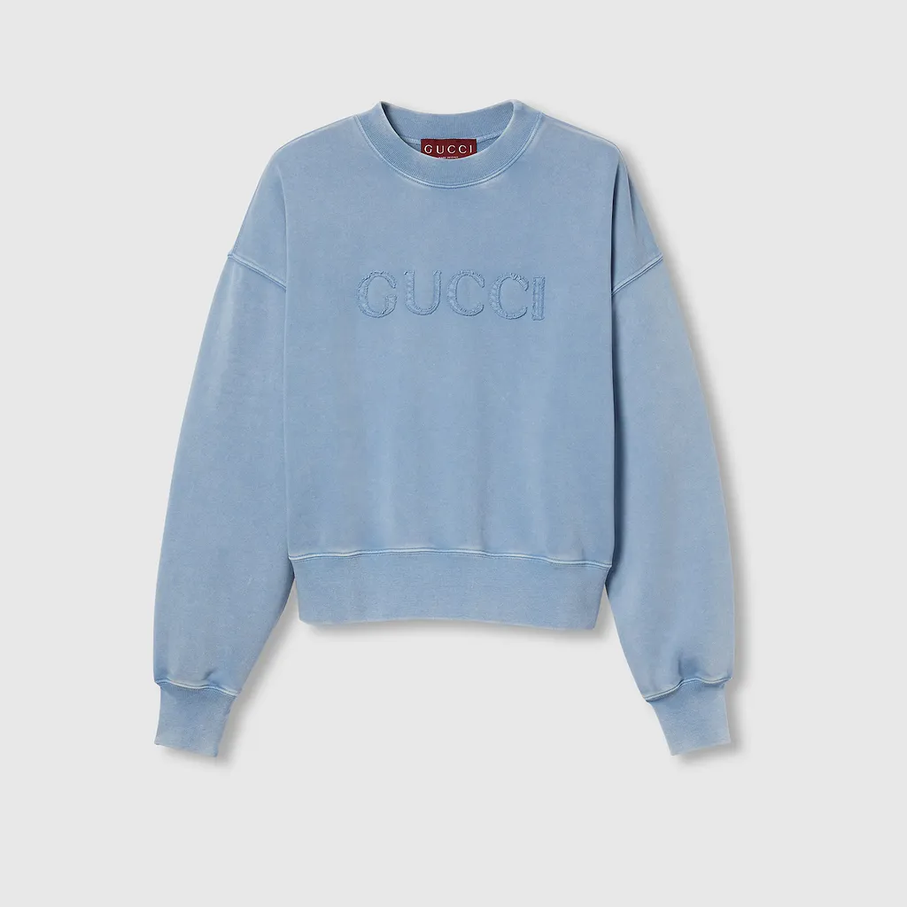 Embroidered Cotton Jersey Sweatshirt