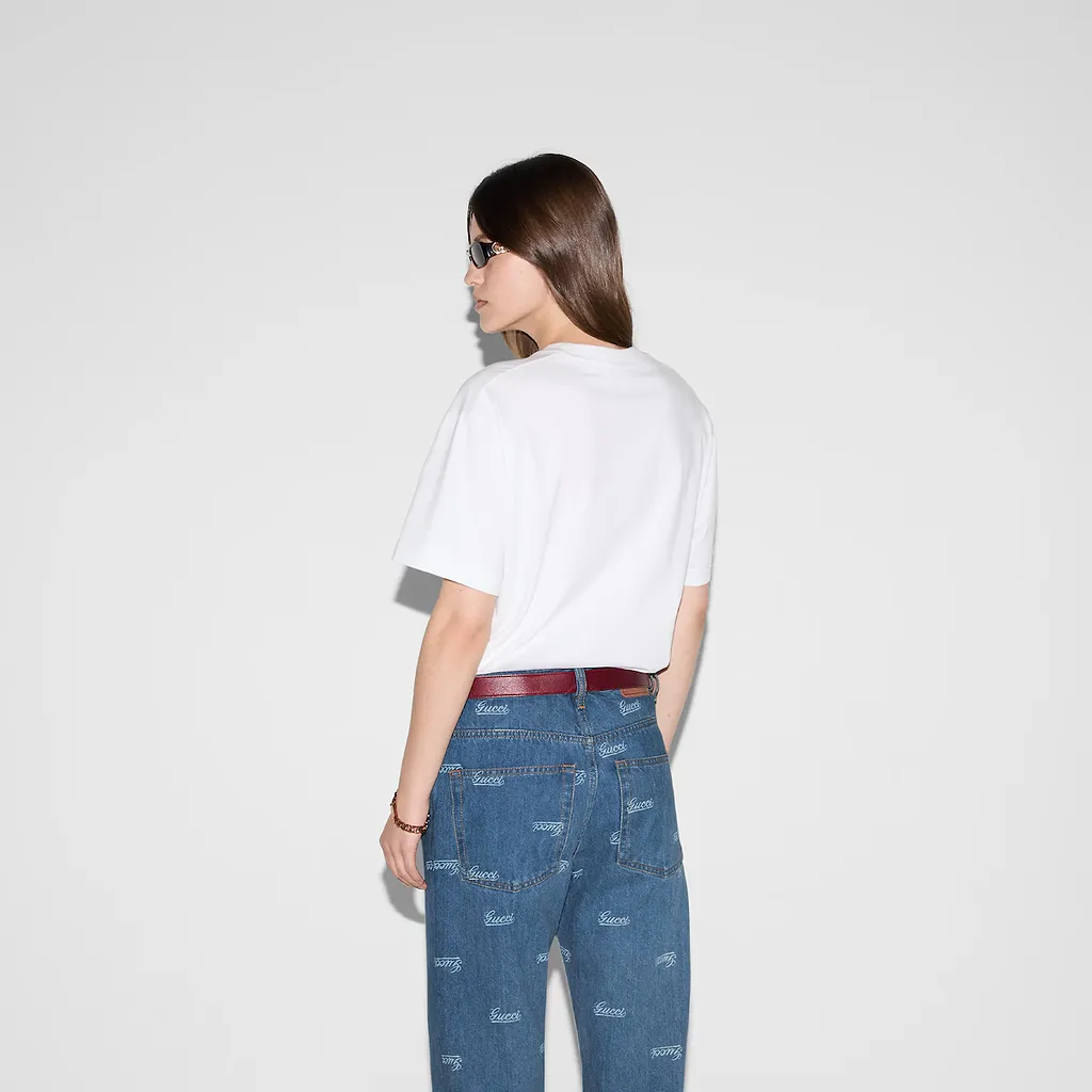 Embroidered Cotton Jersey T-Shirt