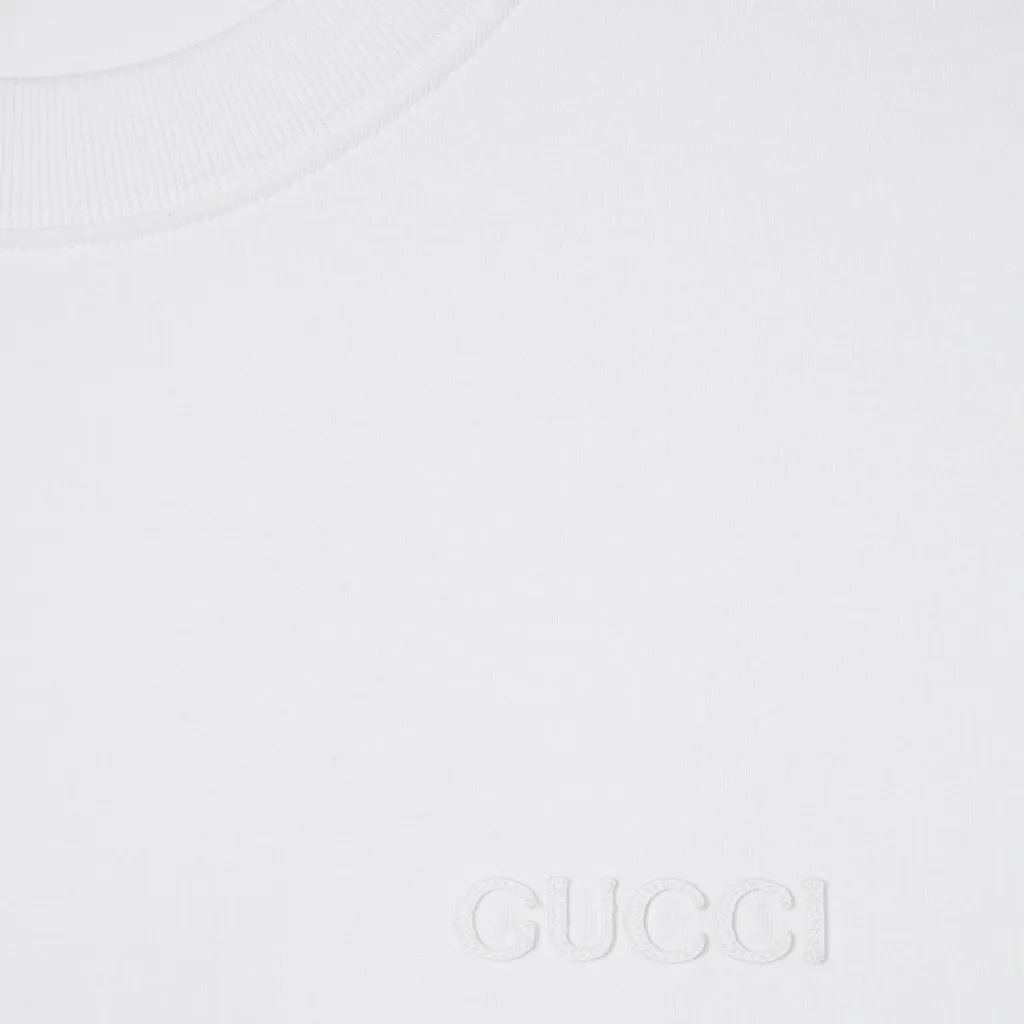 Cotton Jersey T-Shirt With Embroidery