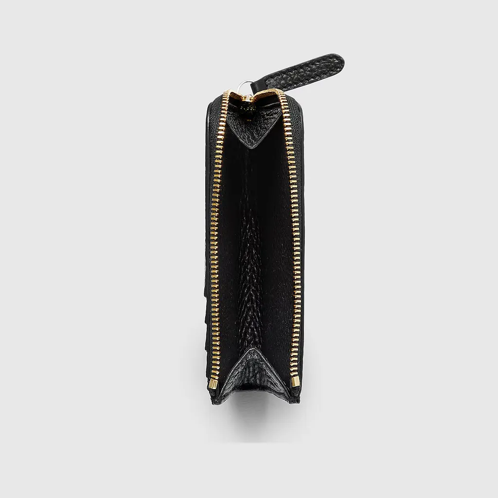 Gg Emblem Zip Card Case