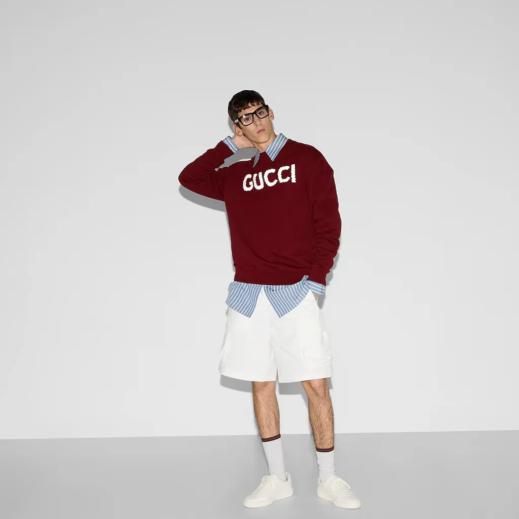 Embroidered Cotton Jersey Sweatshirt