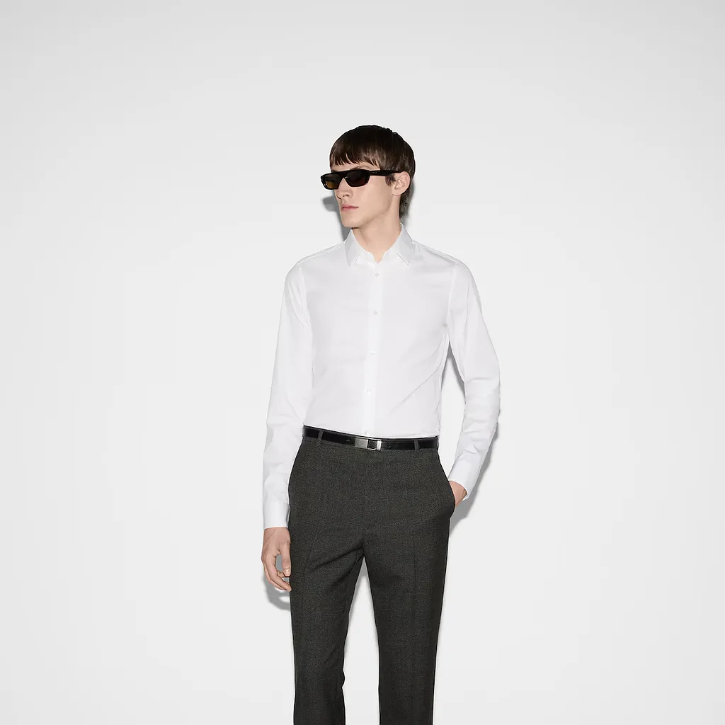 Stretch Cotton Poplin Shirt