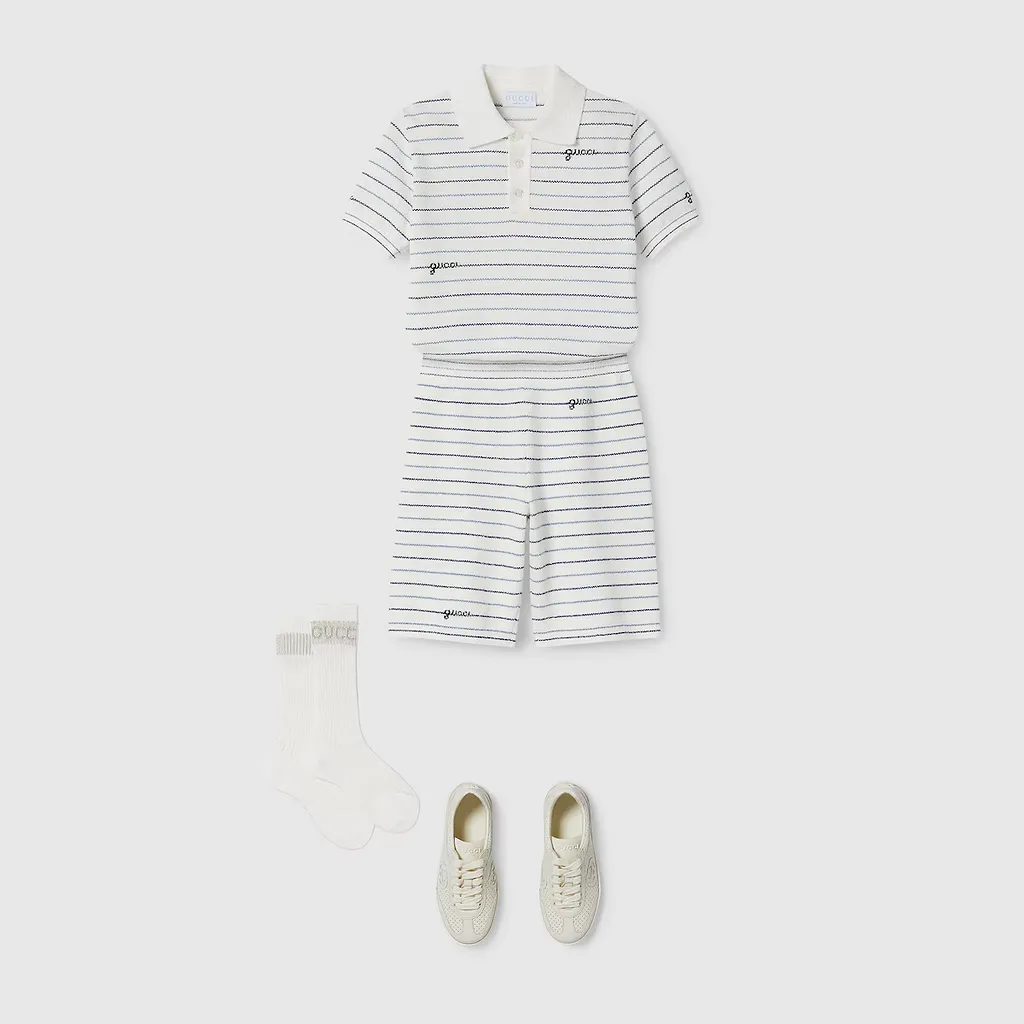Children's Striped Cotton Polo Shirt