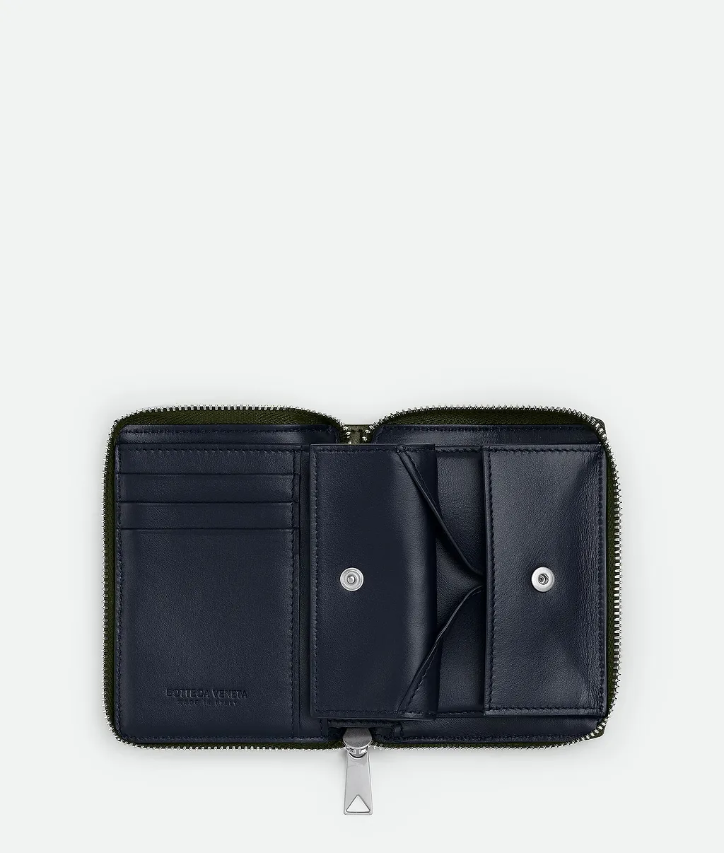 Cassette N/S Compact Zip Around Wallet With Coin Purse