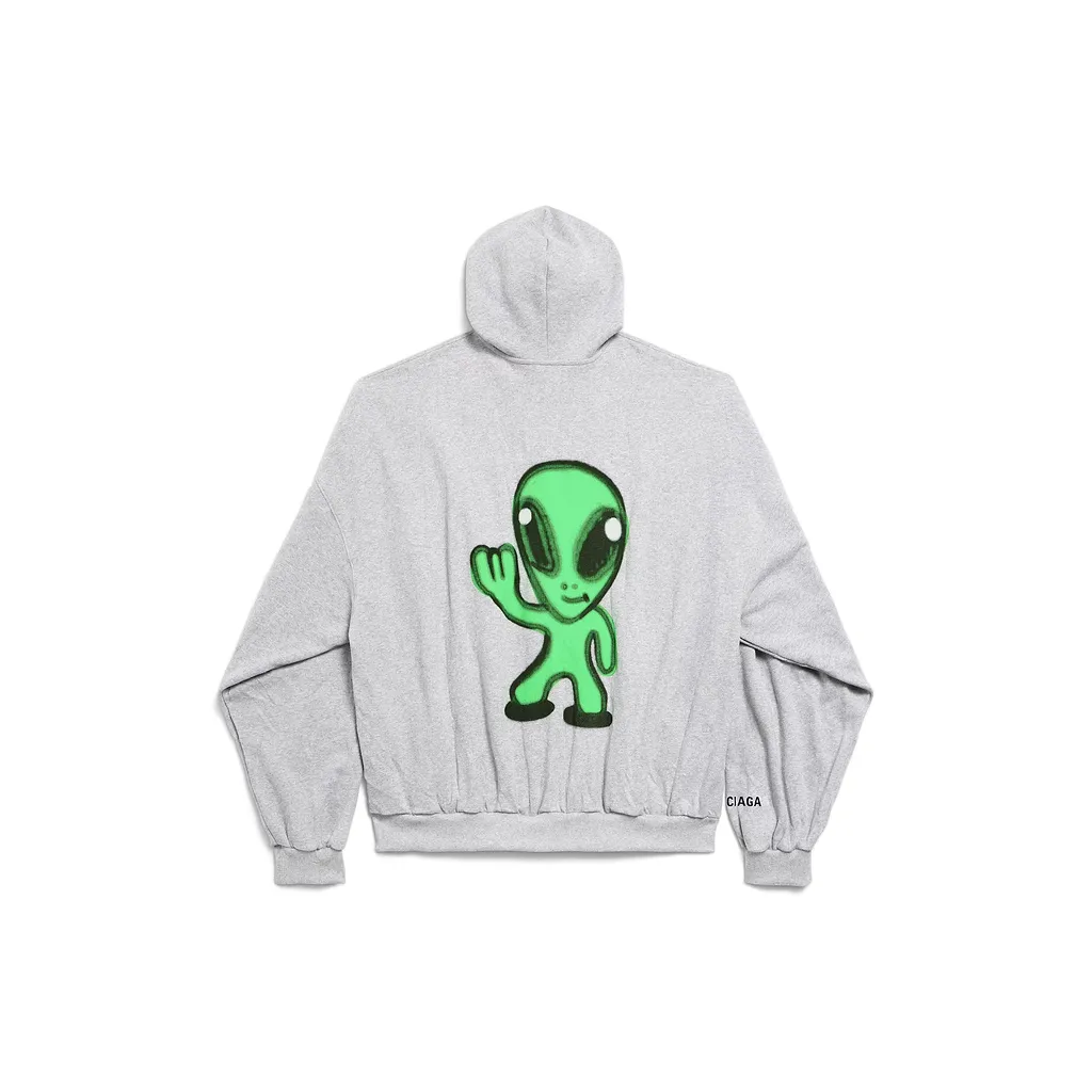 Hi There Large Zip-Up Hoodie
