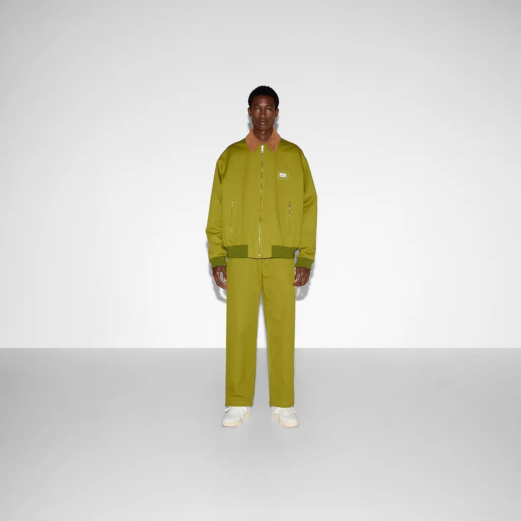 Heavy Cotton Canvas Pants With Label