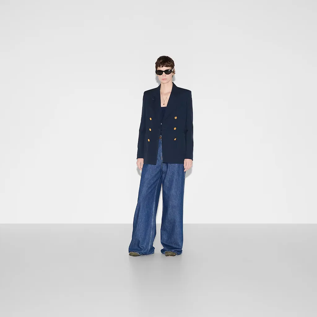 Double-Breasted Cotton Jacket