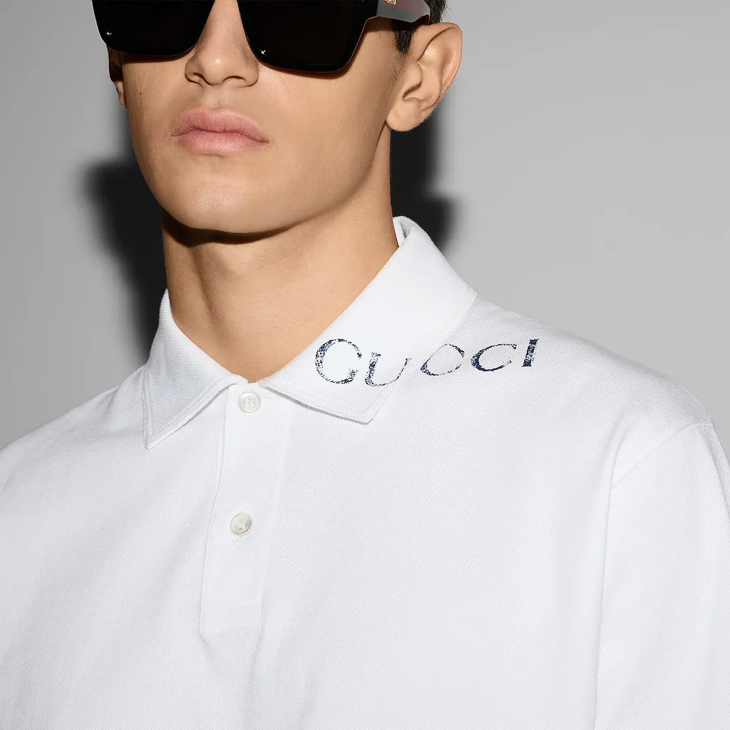 Printed Cotton Polo Shirt