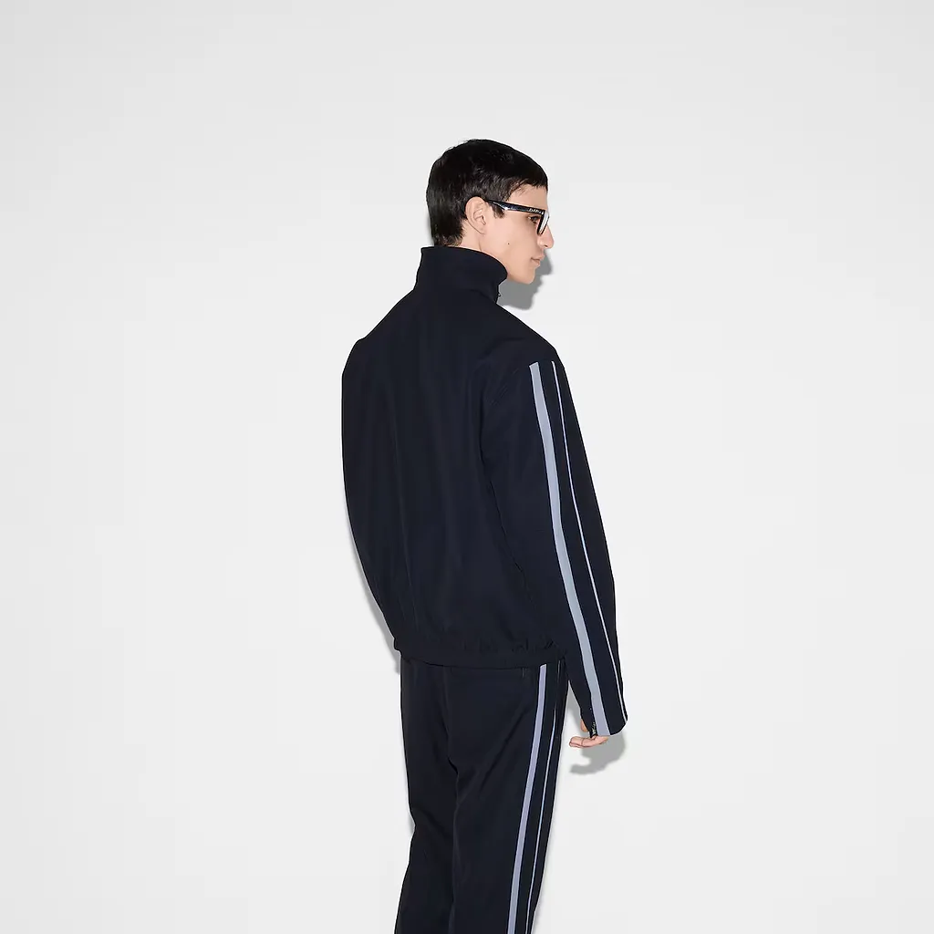 Embroidered Wool Twill Jacket