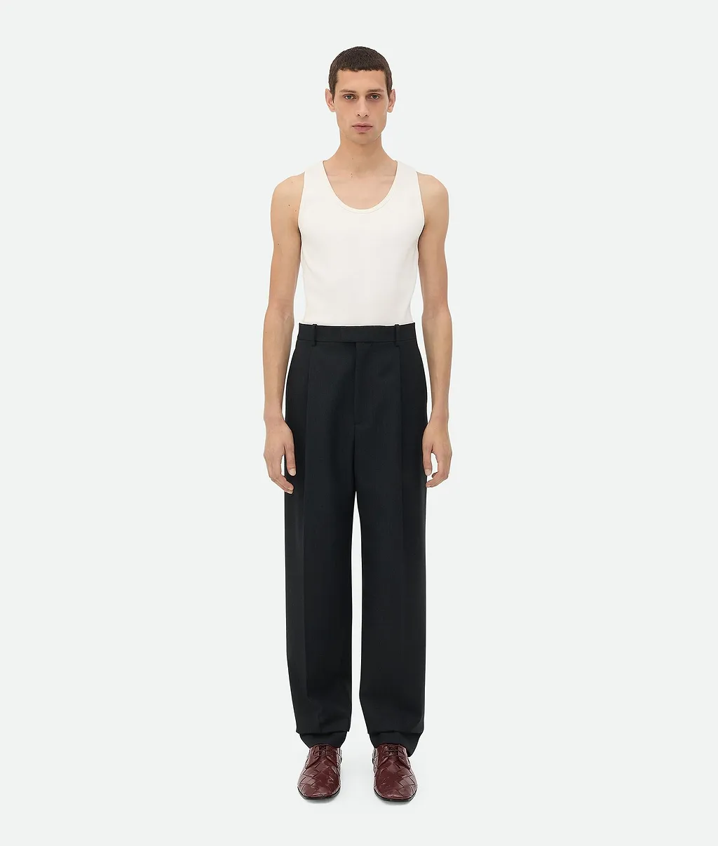 Striped Wool Trousers