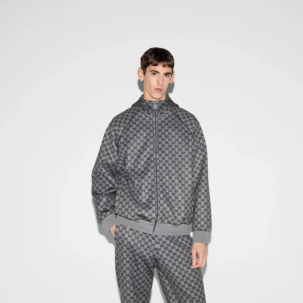 Gg Neoprene Zip Jacket