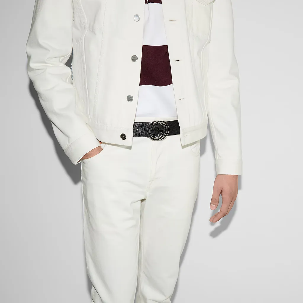 Reversible Belt With Interlocking G Buckle